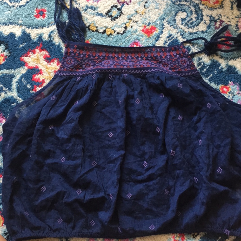 NWOT! Free People blue tank top size medium